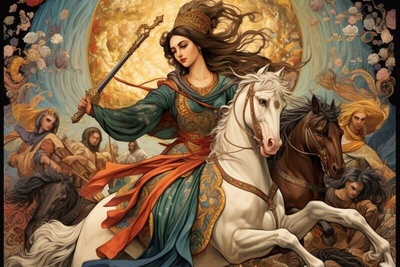 حماسه در دنیای مدرن/ تکنولوژی قهرمان زن شاهنامه را بیوتی‌بلاگر کرد!😂