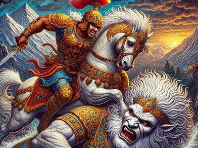 (ویدئو) شکست افسانه‌ای دیو سپید به دست رستم دستان؛ نبردی از شاهنامه که نفس‌ها را در سینه حبس و در تاریخ جاودانه شد