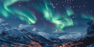 درخشش نخستین تصویر ناسا در 2025/ شفق‌های قطبی زمین را در آغوش نور فرو بردند