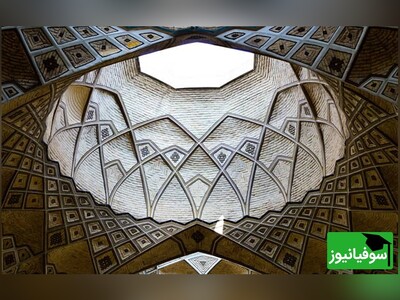 ویدیو/ شاهکار معماری سنتی ایرانی با بزرگترین سقف ضربی ایران در بازار تاریخی قم