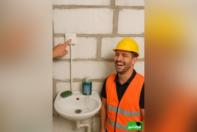 زنگ خلاقیت: ابتکار و نوآوری خنده‌دار " اوستا برق‌کار ایرانی" در ترکیب منحصربه‌فرد پریز برق و آب مرزهای علم رو 3 متری جابه جا کرد/مرسی داداش از این همه تکنولوژی