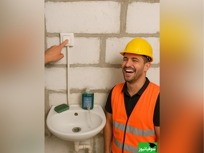 زنگ خلاقیت: ابتکار و نوآوری خنده‌دار " اوستا برق‌کار ایرانی" در ترکیب منحصربه‌فرد پریز برق و آب مرزهای علم رو 3 متری جابه جا کرد/مرسی داداش از این همه تکنولوژی