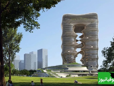 انگار تکه‌ای از آینده روی زمین فرود آمده؛ تازه‌ترین اثر زاها حدید در چین، مرز خیال و واقعیت را شکست!/ انگار فیلم علمی‌تخیلی دارم میبینم!!!(عکس)