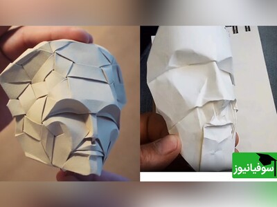 ویدیو/ تلاش فراوان یک هنرمند برای خلق یک اثر بی‌عیب و نقص از اوریگامی را ببینید