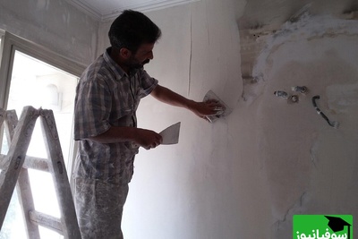 خلاقیت تحسین برانگیز گچ کار ماهر برای ساخت دیوار سه بعدی با نور مخفی حماسه آفرید/ هنر نزد ایرانیان است و بس