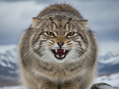 (ویدئو) گربه پالاس؛ بامزه‌ترین «قاتل خاموش» طبیعت که حتی ببرها هم حریفش نمی‌شوند! | مستندی جذاب از زندگی این گربه پشمالوی افسانه‌ای