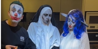 فاطمه گودرزی برای هالووین بیکار ننشست؛ ویدیوی خلاقانه خانم بازیگر و عروس و پسرش که به مذاق همه خوش آمد+فیلم