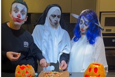 فاطمه گودرزی برای هالووین بیکار ننشست؛ ویدیوی خلاقانه خانم بازیگر و عروس و پسرش که به مذاق همه خوش آمد+فیلم