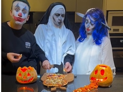 فاطمه گودرزی برای هالووین بیکار ننشست؛ ویدیوی خلاقانه خانم بازیگر و عروس و پسرش که به مذاق همه خوش آمد+فیلم