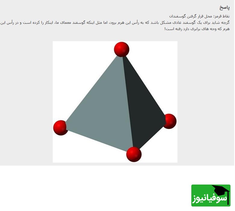 پاسخ تست هوش المپیادی