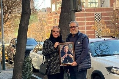 رونمایی شاهرخ فروتنیان و افسانه چهره آزاد از خیابانی که به نام رقیه چهره آزاد «مادر مهربان سینمای ایران» ثبت شد+فیلم