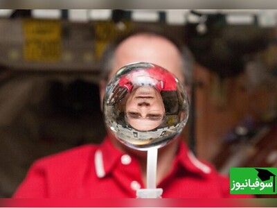 ویدیو/ وقتی نوشیدن آب تبدیل به سرگرمی می‌شود/ "سفر به فضا" با لیوان آب و یک نی