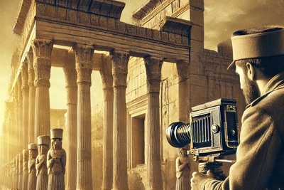 (تصاویر) سفری شگفت‌انگیز به «تخت جمشید» با لنز کلنل ایتالیایی؛ اولین عکس‌هایی که عظمت گمشده پرسپولیس را به رخ جهانیان کشاند