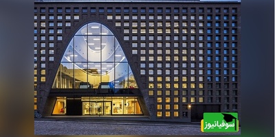 (عکس) بزرگ‌ترین کتابخانه دانشگاه مرکزی هلسینکی با معماری فوق مدرن و لاکچری/ طراحی باشکوه و بینظیر نما با تلفیق خطوط منحنی و مستقیم