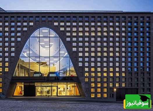 (عکس) بزرگ‌ترین کتابخانه دانشگاه مرکزی هلسینکی با معماری فوق مدرن و لاکچری/ طراحی باشکوه و بینظیر نما با تلفیق خطوط منحنی و مستقیم