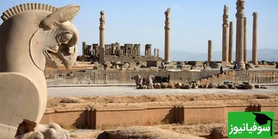 (عکس) تخت جمشید، نمادی از تمدن کهن و توجه به حقوق حیوانات / تغییر در روش بستن طناب به گاو برای اذیت نشدن حیوان