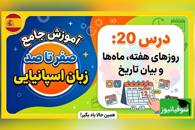 آموزش رایگان صفر تا صد زبان اسپانیایی؛ درس بیستم: روزهای هفته، ماه‌ها و بیان تاریخ