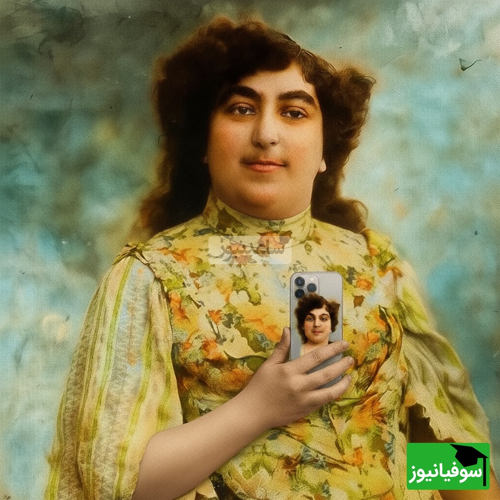 عکس های رنگی زنان قاجار رو دیده بودین؟/ چهره عصمتالدوله چه زیبایی خاصی داره😂 +ویدیو