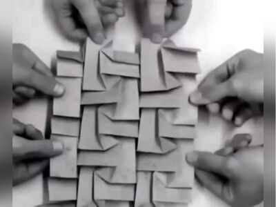 (ویدئو) خلاقیت در بکارگیری هنر اوریگامی برای ساخت ماهوارۀ فضایی