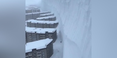 برف آخرالزمانی در روسیه؛ شهری که ناپدید شد + ویدئو