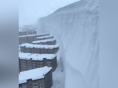 برف آخرالزمانی در روسیه؛ شهری که ناپدید شد + ویدئو