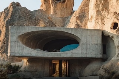 نگاهی خیره‌کننده به معماری عمارتی درون غار؛ شاهکاری که هر بیننده‌ای را مات و مبهوت می‌کند😍 + عکس