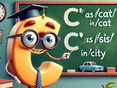 ویدئو/ آیا می‌دانید چه زمانی 'C' به صورت /k/ و چه زمانی به صورت /s/ تلفظ می‌شود؟ این ویدئو‌ی 30 ثانیه‌ای تمام جزئیات را به شما می‌گوید