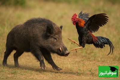 ویژه علاقه مندان به مستند حیات وحش حیوانات/ راز بقا؛ این داستان: نبرد حیرت انگیز و باورنکردنی گراز و خروس جنگی/ حالا کُت تن کیه؟