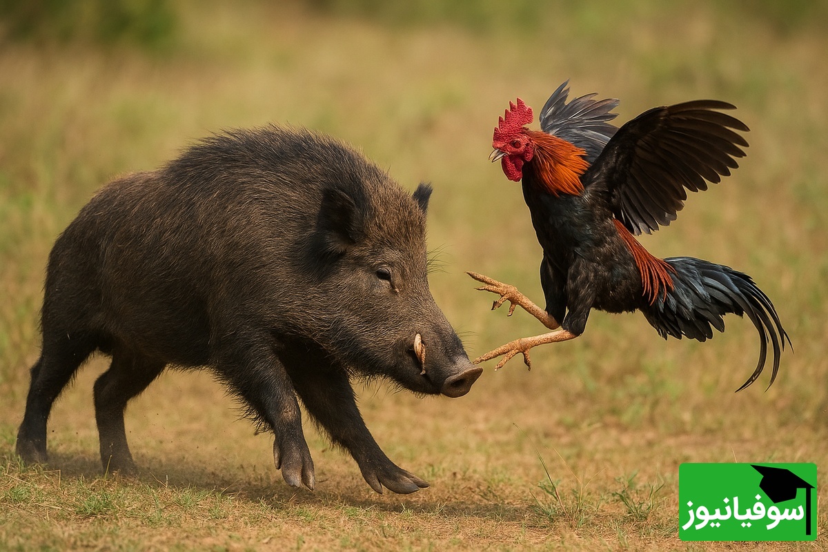 ویژه علاقه مندان به مستند حیات وحش حیوانات/ راز بقا؛ این داستان: نبرد حیرت انگیز و باورنکردنی گراز و خروس جنگی/ حالا کُت تن کیه؟