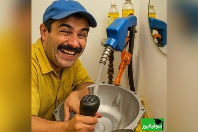 خلاقیت  تحسین برانگیز اوستا مکانیک ایرانی در ساخت روشویی با دنده 405 حماسه ای آفرید دیدنی/ هنر نزد ایرانیان است و بس