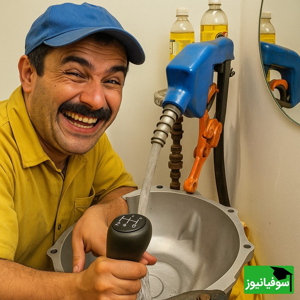 خلاقیت  تحسین برانگیز اوستا مکانیک ایرانی در ساخت روشویی با دنده 405 حماسه ای آفرید دیدنی/ هنر نزد ایرانیان است و بس