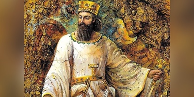 (ویدیو) گوشوارهٔ هخامنشی از طلا و فاینس/ جلوه‌ای از هنر، زیبایی و نماد خورشیدی زن ایرانی در موزهٔ دیترویت