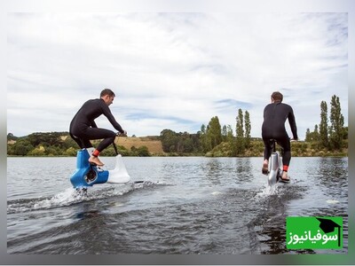 (ویدئو) پدال بزنید و بر آب فرمانروایی کنید؛  با اولین دوچرخه آبی جهان آشنا شوید!