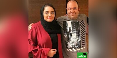 سلفی هنری و بامزه علی اوجی، همسر نرگس محمدی، بازیگران خوش‌خنده جوکر2 با آرامگاه حافظ شیرازی/ نقش و نگارهای خاص آرامگاه حافظ از این زاویه هم دیدنیه