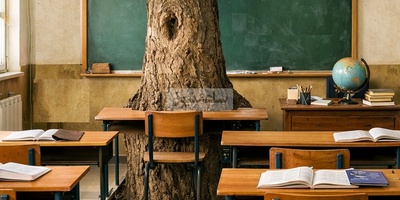 دانش آموزی که شبانه روز در مدرسه پی درس و مشق است/ خلاقیت مدیر مدرسه علوی در تبریز برای حفظ و نگهداری از درخت 50 ساله در کلاس درس رکورد گینس را ثبت کرد