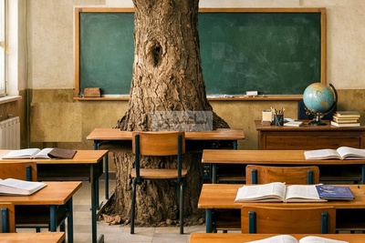 دانش آموزی که شبانه روز در مدرسه پی درس و مشق است/ خلاقیت مدیر مدرسه علوی در تبریز برای حفظ و نگهداری از درخت 50 ساله در کلاس درس رکورد گینس را ثبت کرد