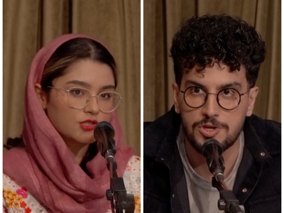 (ویدئو) کل کل فوق خنده‌دار امیرحسین قیاسی و آترینا فرحمند رتبه‌ی 1 کنکور تجربی سال 1404 بر سر لایف استایل و درس خواندن خانم دکتر؛ آترینا من میرفتم باشگاه! /قیاسی: دختر کم دروغ بگو!