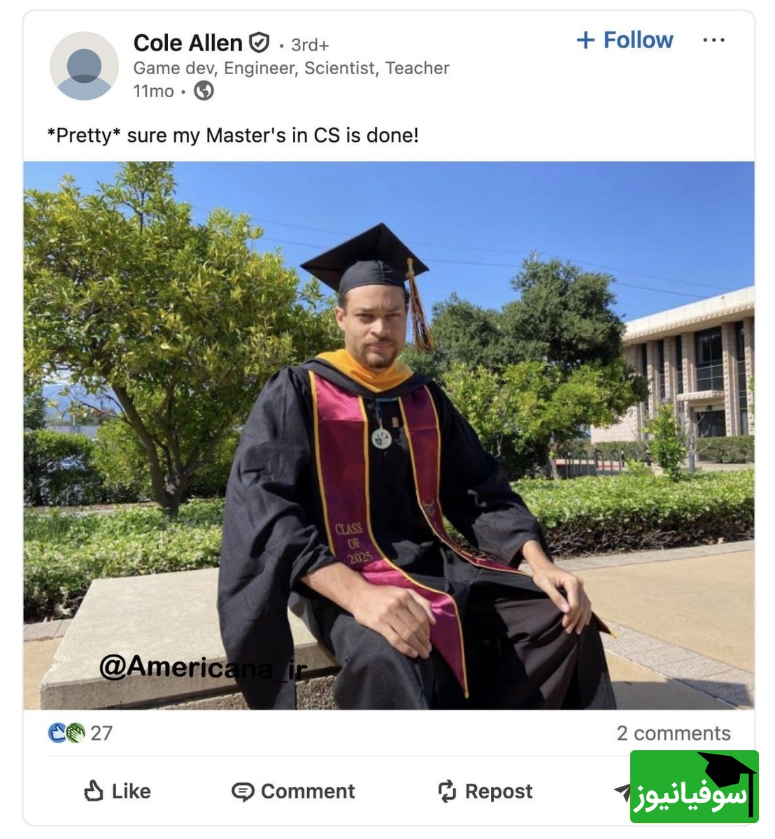 عکس فارغ التحصیلی