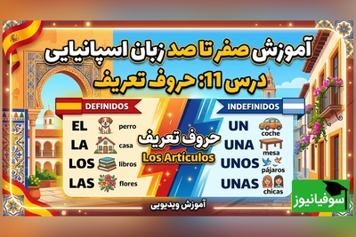 آموزش رایگان صفر تا صد زبان اسپانیایی؛ درس یازدهم: حروف تعریف