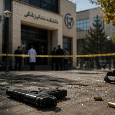 پشت‌پرده فاجعه خونین تیراندازی در دانشگاه علوم پزشکی قزوین/ یک دانشجوی سال آخری همسرش را کشت و بعد...