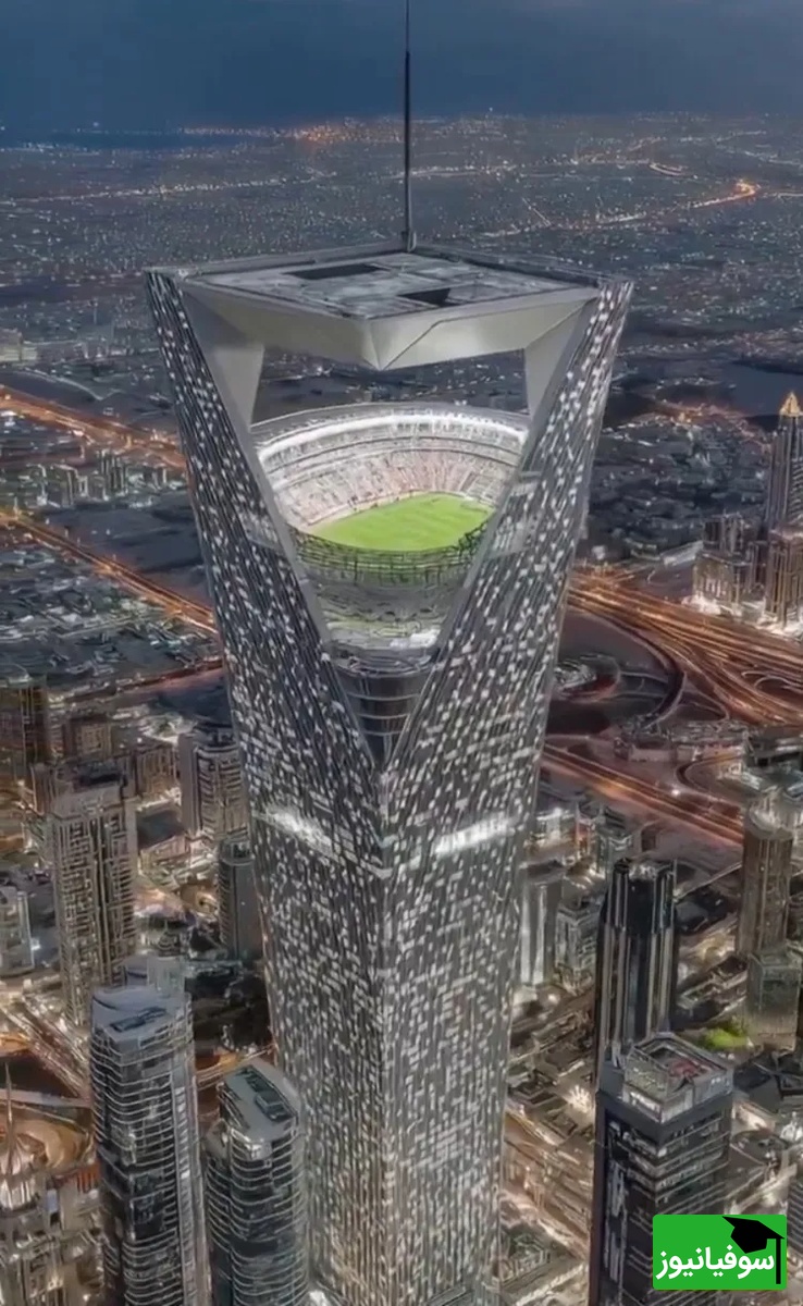 استادیوم هوایی عربستان دنیا را به خود خیره کرد/ دنیایی ماورای آسمان ها+ ویدیو