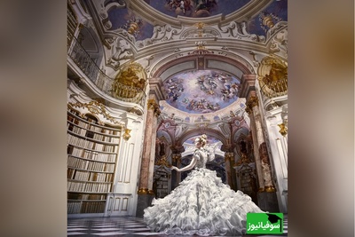 نگاهی به معماری شگفت‌انگیز و چشم نواز زیباترین کتابخانه اتریش/ اِلِمان‌های چشم‌نوازی از وحی الهی در بزرگترین کتابخانه رهبانی جهان+ تصاویر