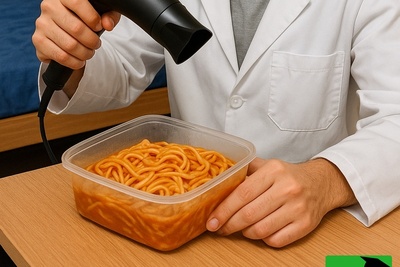 خلاقیت خنده‌دار دانشجوی دانشگاه تهران برای گرم کردن غذا با سشوار در خوابگاه حماسه آفرید/ امکانات 0 خلاقیت 100😂