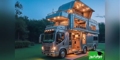 (ویدیو) این کمپر مسافرتی یه قصر متحرکه!/ شاهکار واقعی برای میلیونرایی که عاشق سفر هستن😍