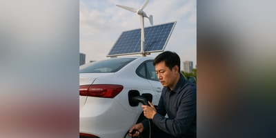 ابتکار خلاقانه راننده چینی که دنیا را تکان داد؛ شارژ همیشگی خودروهای برقی