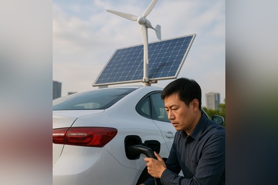 ابتکار خلاقانه راننده چینی که دنیا را تکان داد؛ شارژ همیشگی خودروهای برقی