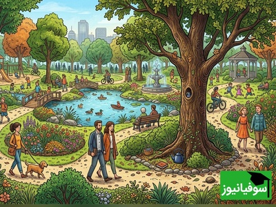 (معمای تصویری) قوری پنهان در پارک؛ فقط تیزبین‌ها می‌توانند آن را زیر 6 ثانیه پیدا کنند!