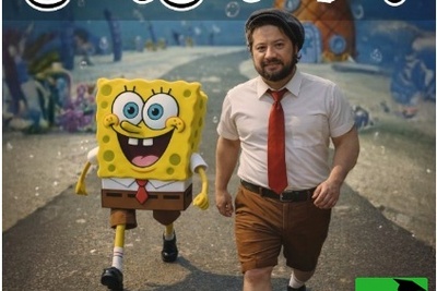 علی صادقیِ ورژن باب اسفنجی رسید!؛ وقتی سلبریتی‌ها دوقلوی کارتونی‌شان را پیدا می‌کنند+ویدیو