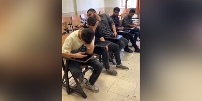 (ویدئو) حرکت خود‌جوش دانشجویان ایرانی چند دقیقه مانده به پایان کلاس