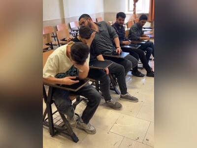 (ویدئو) حرکت خود‌جوش دانشجویان ایرانی چند دقیقه مانده به پایان کلاس